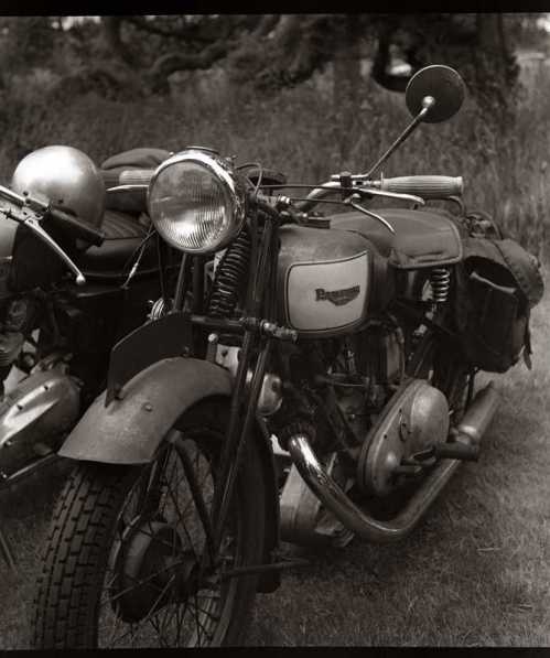 Vintage British motorcycle