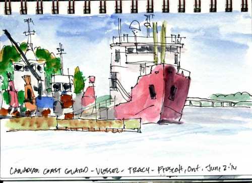 Coast Guard vessel, far from the coast