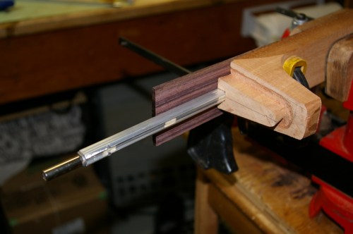 testing placement of truss rod prior to gluing