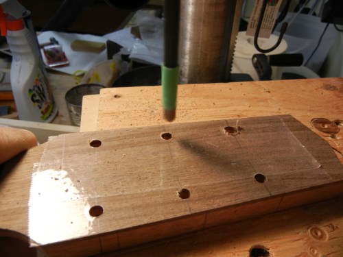 drilling tuner holes