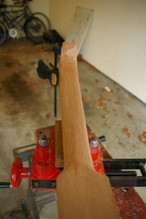 looking down the neck for shape