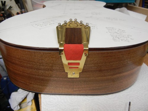 tailpiece attached with one screw for now