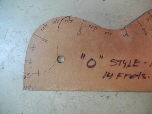 body half pattern with 25mm markings