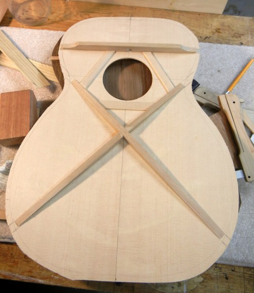 Guitar#30 top - bracing