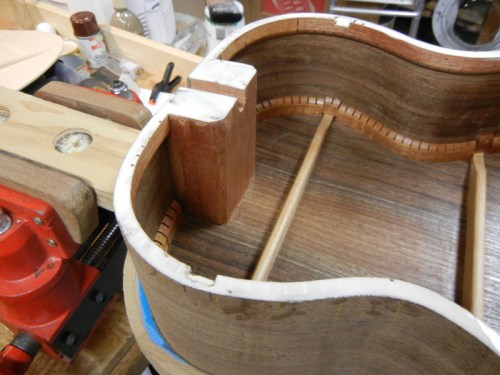 ribs and linings with glue - ready for the top