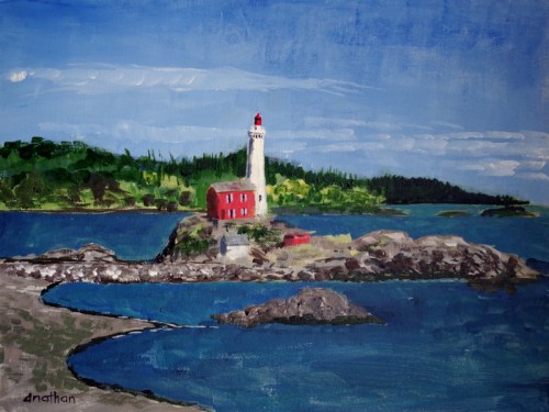 Fisgard Light from Fort Rodd Hill, Victoria