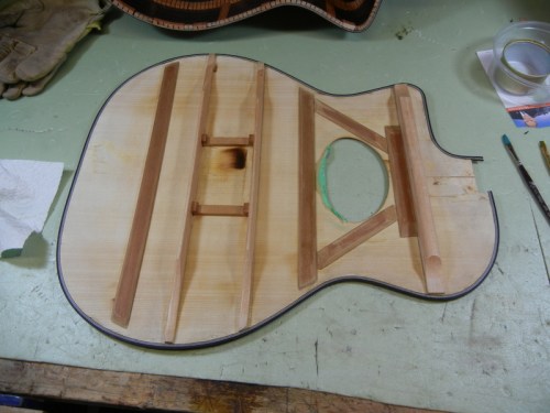 top with new bracing