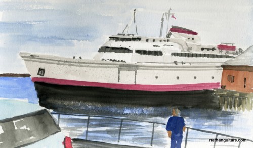 Coho ferry arrives to bring us home