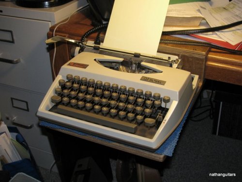 Royal Caravan: the typewriter